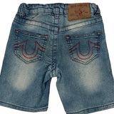 Age 5 True Religion Denim Shorts - Small Blue Denim