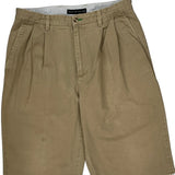 Tommy Hilfiger Chino Shorts - 32W 13L Beige Cotton