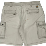 Carhartt Cargo Shorts - 37W 10L Beige Cotton