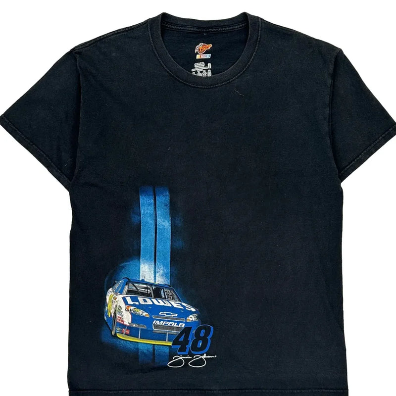 Lowe'S Racing Winners Circle Nascar T-Shirt - Large Black Cotton