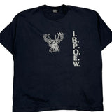 I.B.P.O.E.W. Fruit Of The Loom Single Stitch T-Shirt - 2XL Black Cotton Blend