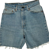 Levis Denim Shorts - 28W UK 8 Light Wash Cotton