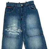 Southpole Baggy Denim Shorts - 28W 17L Blue Cotton