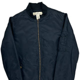 H&M Bomber Jacket - Small Navy Polyester