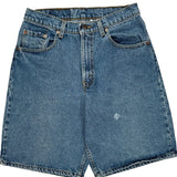 Levis Denim Shorts - 30W 9L Blue Cotton
