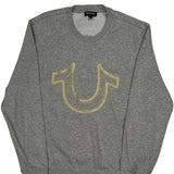 True Religion Sweatshirt - Medium Grey Cotton