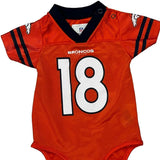 Age 3-6 Months Broncos Nfl Football Bodysuit - 4XS Orange Polyester