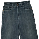 Raw Blue Denim Shorts - 34W 14L Dark Wash Cotton