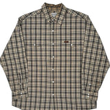 Carhartt Checked Shirt - Large Beige Cotton
