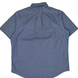 Ralph Lauren Checked Short Sleeve Shirt - XL Blue Cotton