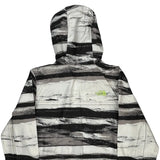 The North Face Windbreaker - Medium Black & White Polyester