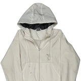 Nike Windbreaker - Large White Polyester