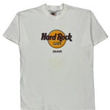 Hard Rock Cafe Graphic T-Shirt - XL White Cotton