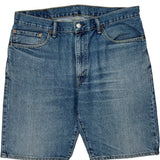 Levis Denim Shorts - 36W 10L Blue Cotton