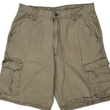 Unbranded Cargo Shorts - 32W 10L Khaki Cotton