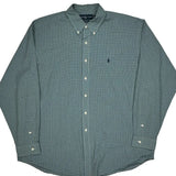 Blake Ralph Lauren Checked Shirt - XL Green Cotton