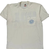 Mba Fruit Of The Loom Single Stitch T-Shirt - Large White Cotton