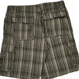 Lee Checked Cargo Shorts - 36W 10L Grey Cotton