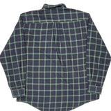 Nautica Checked Shirt - Large Green Cotton