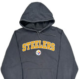 Pittsburgh Steelers Nfl Hoodie - Large Gray Cotton Blend