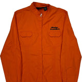 Harley Davidson Jacket - XL Orange Cotton