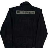 An American Legend Harley Davidson Spellout Jacket - Medium Black Nylon