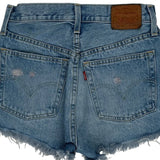 Levis Denim Shorts - 26W UK 6 Blue Cotton