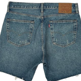 Levis Denim Shorts - 34W 9L Blue Denim