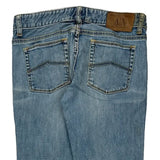 Armani Exchange Boot Cut Jeans - 30W UK 8 Light Wash Cotton