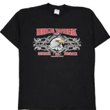 2001 Bike Week All Sport Single Stitch T-Shirt - XL Black Cotton