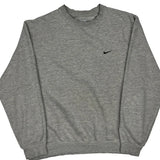 Vintage Nike Sweatshirt - Large Grey Cotton