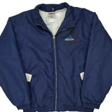 Vintage Adidas Windbreaker - Large Blue Polyester