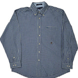 Tommy Hilfiger Checked Shirt - Large Blue Cotton