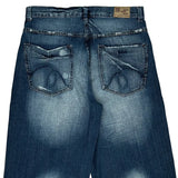 Epic Denim Shorts - 34W 15L Dark Wash Cotton