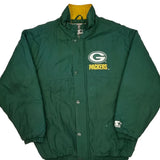 Green Bay Packers Starter Football Jacket - Medium Yellow Polyester