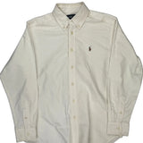 Age 10-11 Ralph Lauren Shirt - Medium Cream Cotton