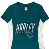 Barnett Harley-Davidson El Paso, Texas Harley Davidson T-Shirt - Medium Green Cotton