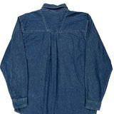 Wrangler Denim Shirt - Large Blue Cotton