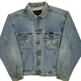 Wrangler Denim Jacket - Large Light Wash Denim
