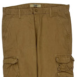 Wrangler Cargo Trousers - 37W 30L Brown Cotton