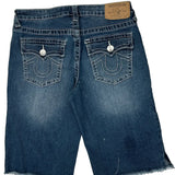 Age 16 True Religion Denim Shorts - Largew 9L Dark Wash Denim