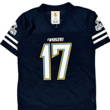 Chargers, Age 6-7 Nfl Football Jersey - Small Navy Polyester