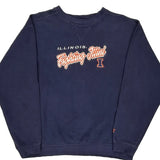 Illinois Fighting Illini Starter College Sweatshirt - Large Navy Cotton