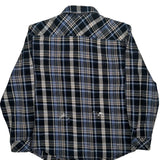 Dickies Checked Flannel Shirt - Medium Blue Cotton