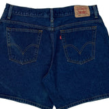 550 Levis Denim Shorts - 34W UK 16 Blue Denim