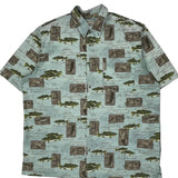 River Lodge Columbia Graphic Short Sleeve Shirt - Large Multicoloured Cotton