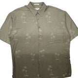 Pierre Cardin Floral Hawaiian Shirt - 2XL Beige Viscose