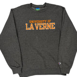 University Of La Verne Champion College Sweatshirt - Medium Grey Cotton Blend