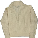 Age 8-10 Polo By Ralph Lauren 1/4 Zip - Medium Cream Cotton