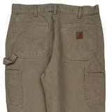 Carhartt Carpenter Trousers - 33W 34L Khaki Cotton